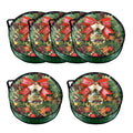 Studyset 6Pcs Wreath Storage Container, Waterproof Christmas Wreath Storage Bag with Handles & Zippers, 30" Premium Wreaths Storage Organizer Box for Xmas and Seasonal Decorations