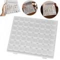 Transparent Storage Small Box, Portable Jewelry Storage Box with 56 Grids anti-oxidation
