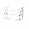 Tri-Layer Acrylic Step Storage Box Stylish Clear Design for Home Organization