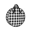 White Wreath Storage Bag, 24 Inches Round Plastic Organizer With Handle, For Holiday Decor Protection And Storage, 24X7.9 In, 0.38 Lb