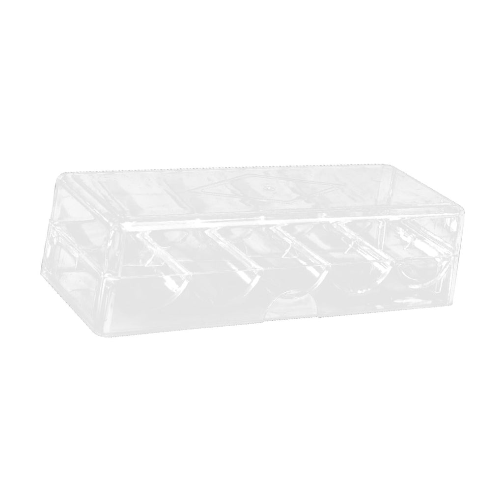 LeeQinersw Acrylic Chip Case 5 Grids Storage Container for Parties Travel Tabletop Game