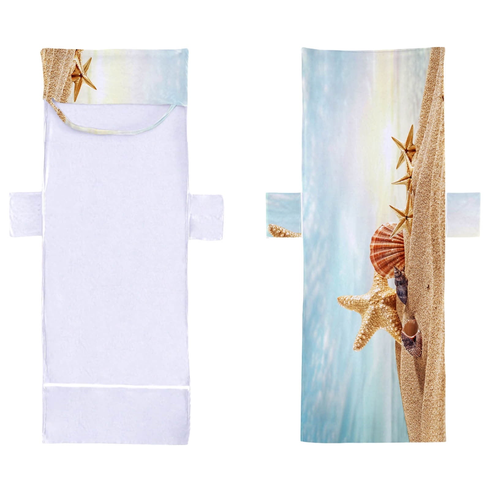Microfiber Beach Chair Cover Towel Non-Slip Chaise Lounge Chair Cover with Side Pockets Folds into Carry Bag Quick Dry for Pool, Travel & Outdoor
