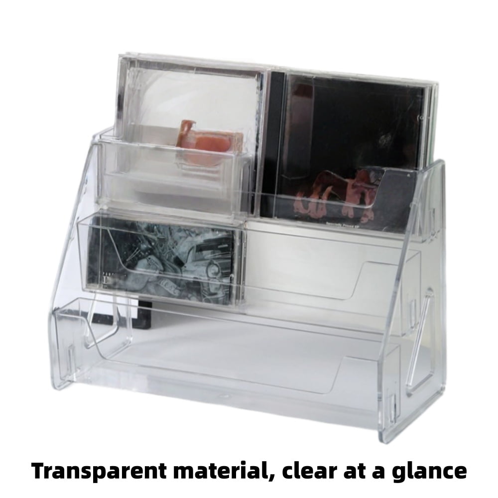 Tri-Layer Acrylic Step Storage Box Stylish Clear Design for Home Organization