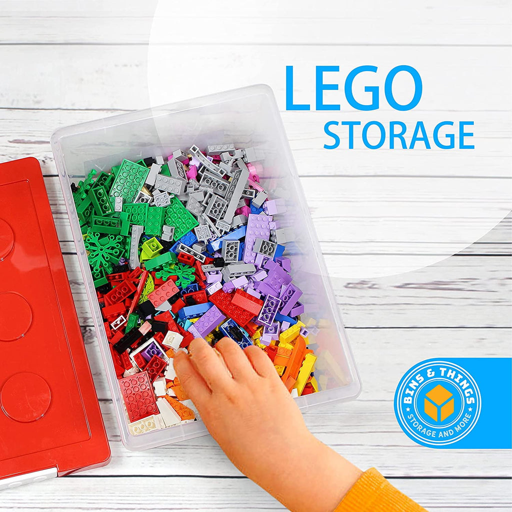 Jtj Sourcing | Blue Plastic Toy Organizers and Storage Toy Chest for Children - Set of 2