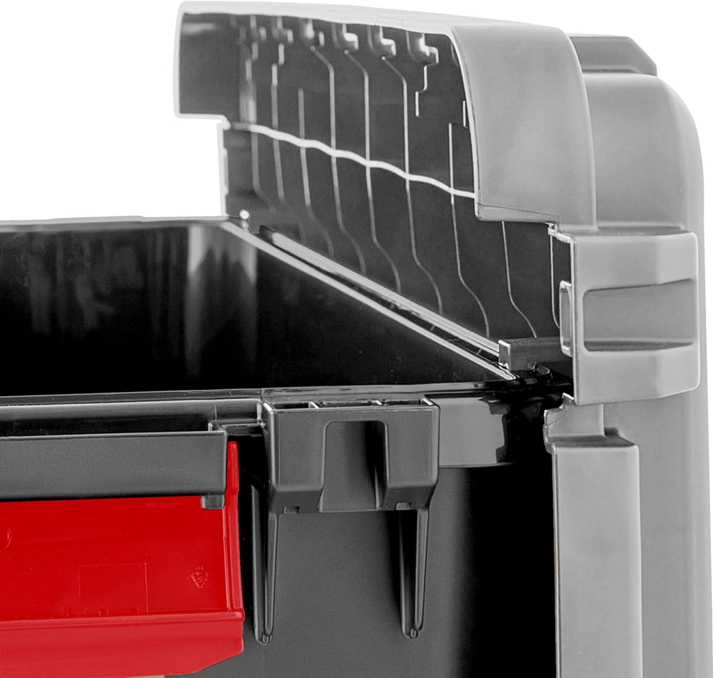 IRIS USA, 15-Gallon, Lockable Storage Trunk Box, Plastic, Black/Gray, 2Pk