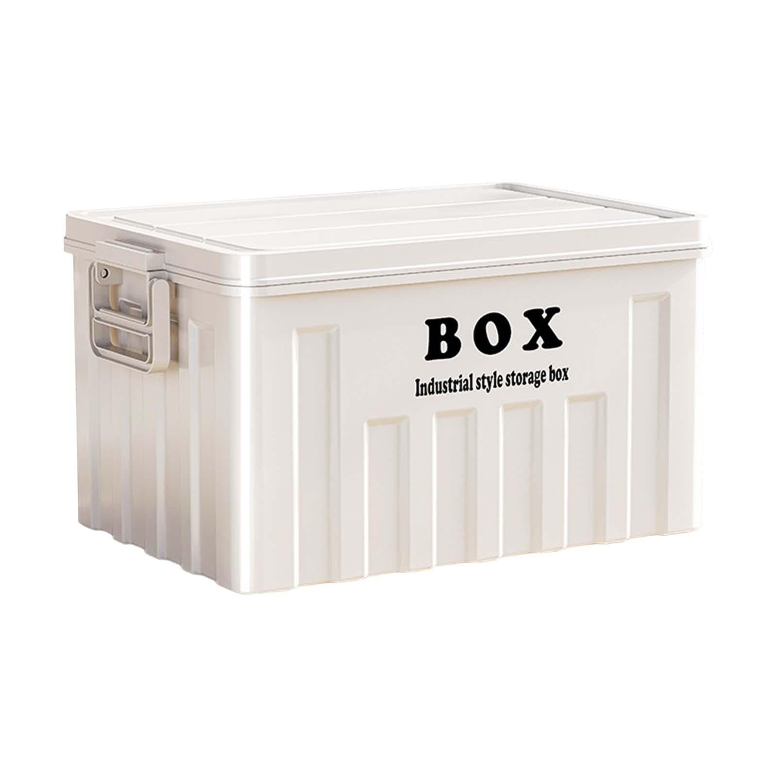 Storage Container Storage Bin with Lid Heavy Duty Utility Crate for Clothes Towels Tools Garage Car Trunk