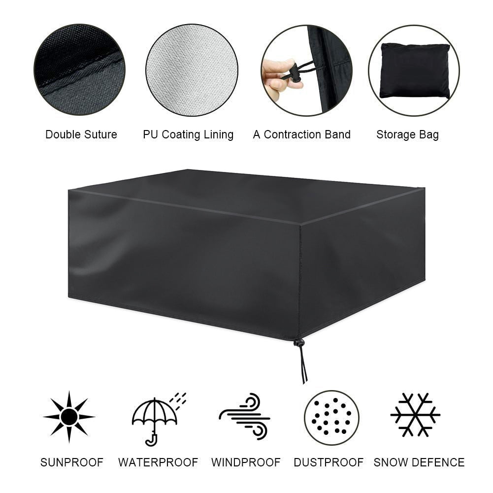 Outdoor Furniture Waterproof Cover, Table Dust-proof Cover, 1 PCS Snow For Rain Daily Furniture Outdoor
