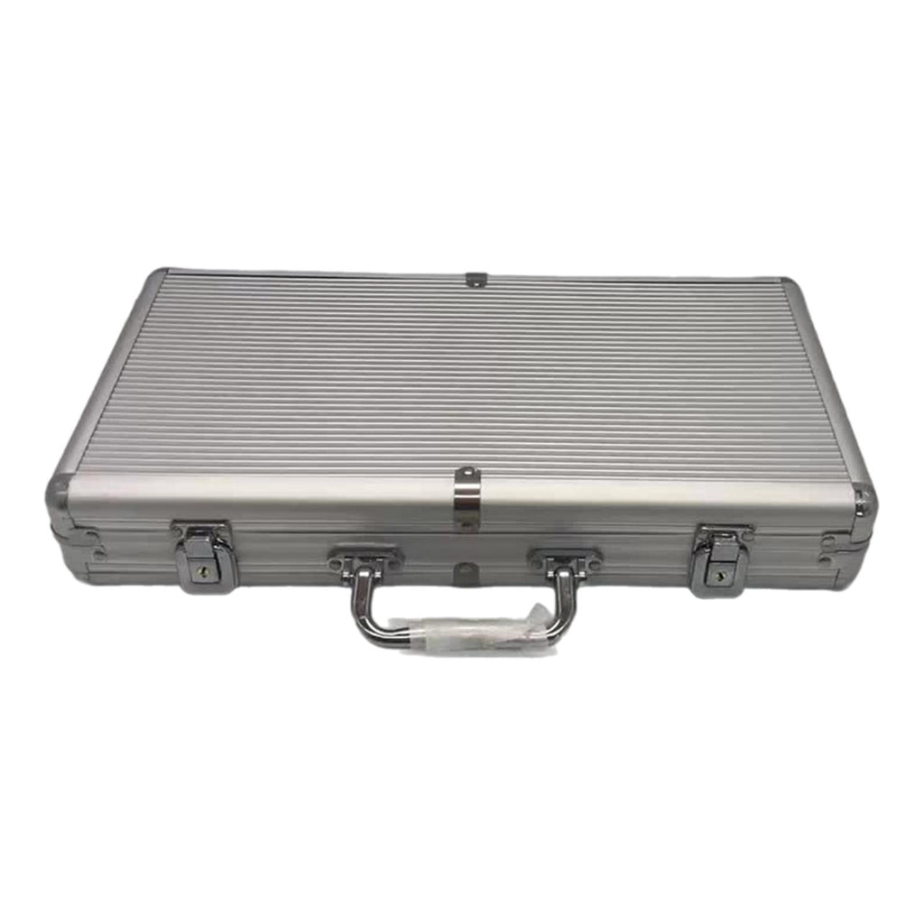 shamjina Aluminum Alloy Chip Case Storage Box Carrying Case Professional Large L