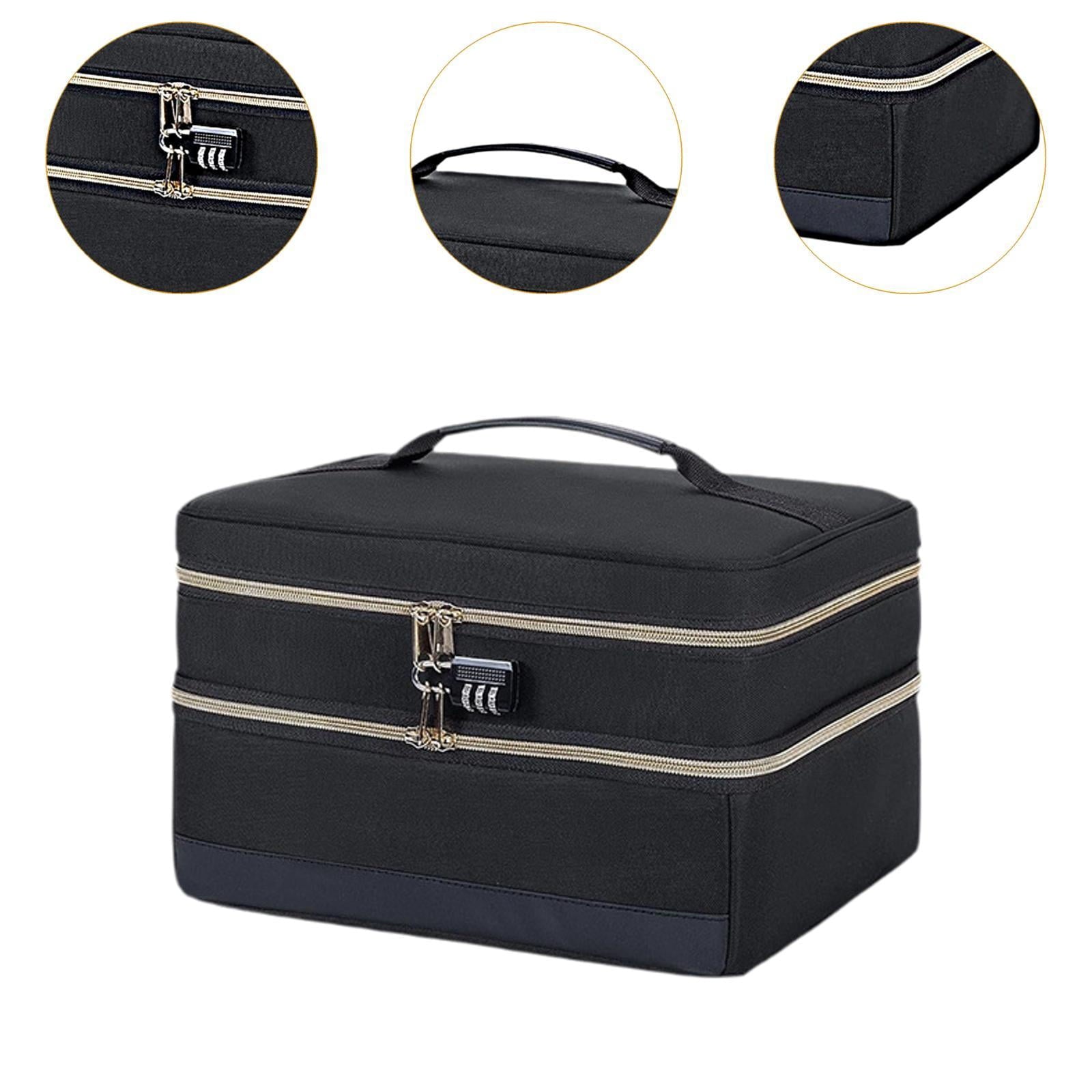 Toy Storage Bag Organizer Carrier Double Layer Polyester Large Capacity for Kids Home Travel Use