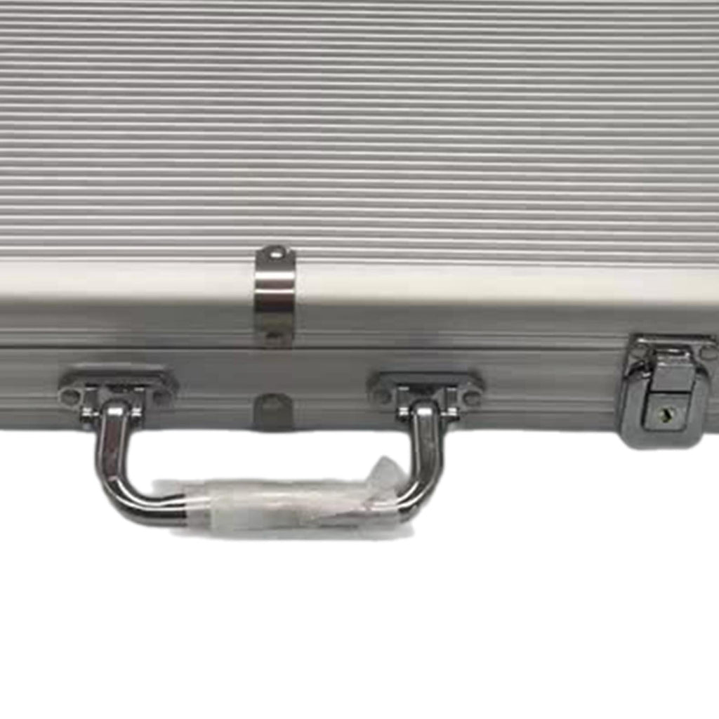 shamjina Aluminum Alloy Chip Case Storage Box Carrying Case Professional Large L
