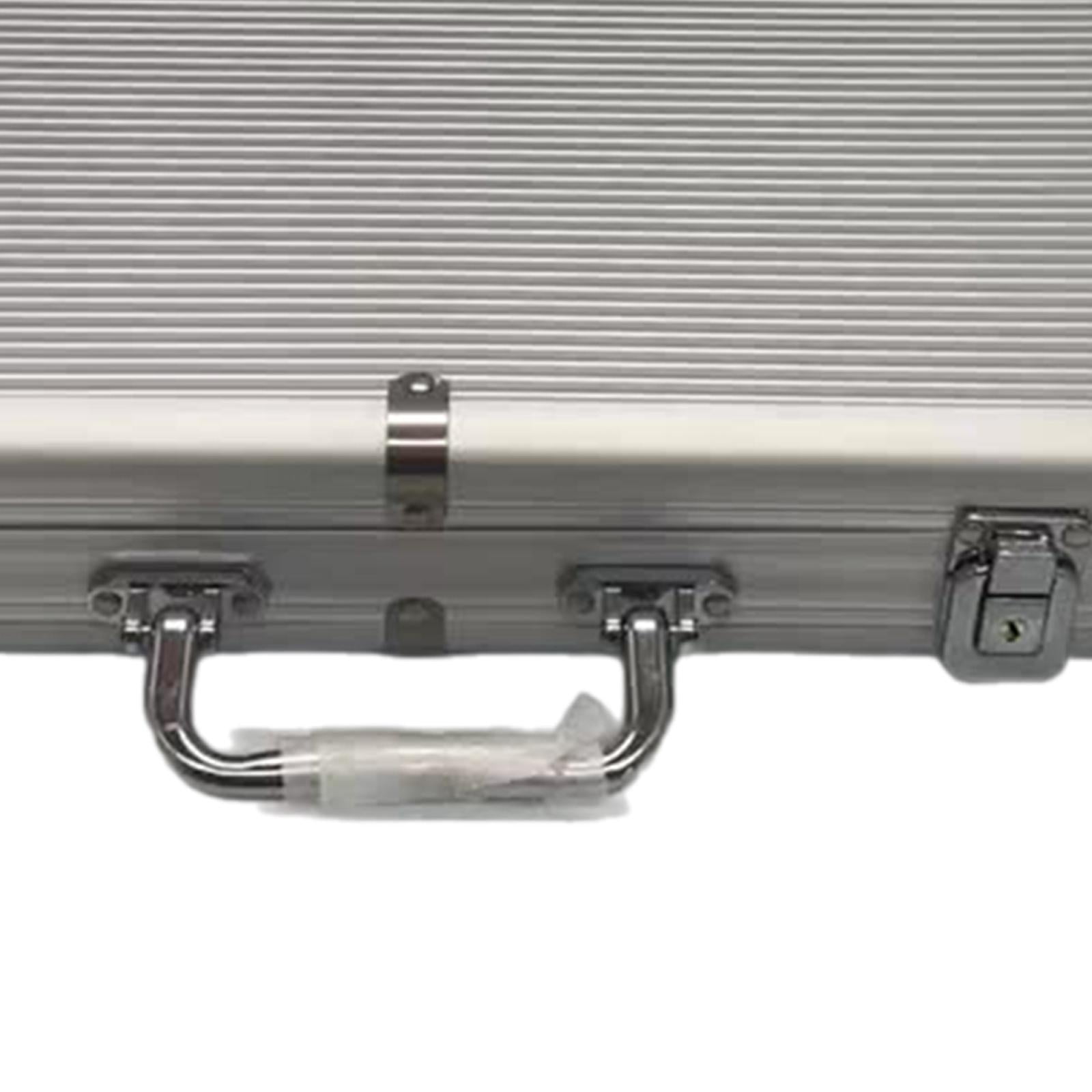 shamjina Aluminum Alloy Chip Case Storage Box Carrying Case Professional Large L