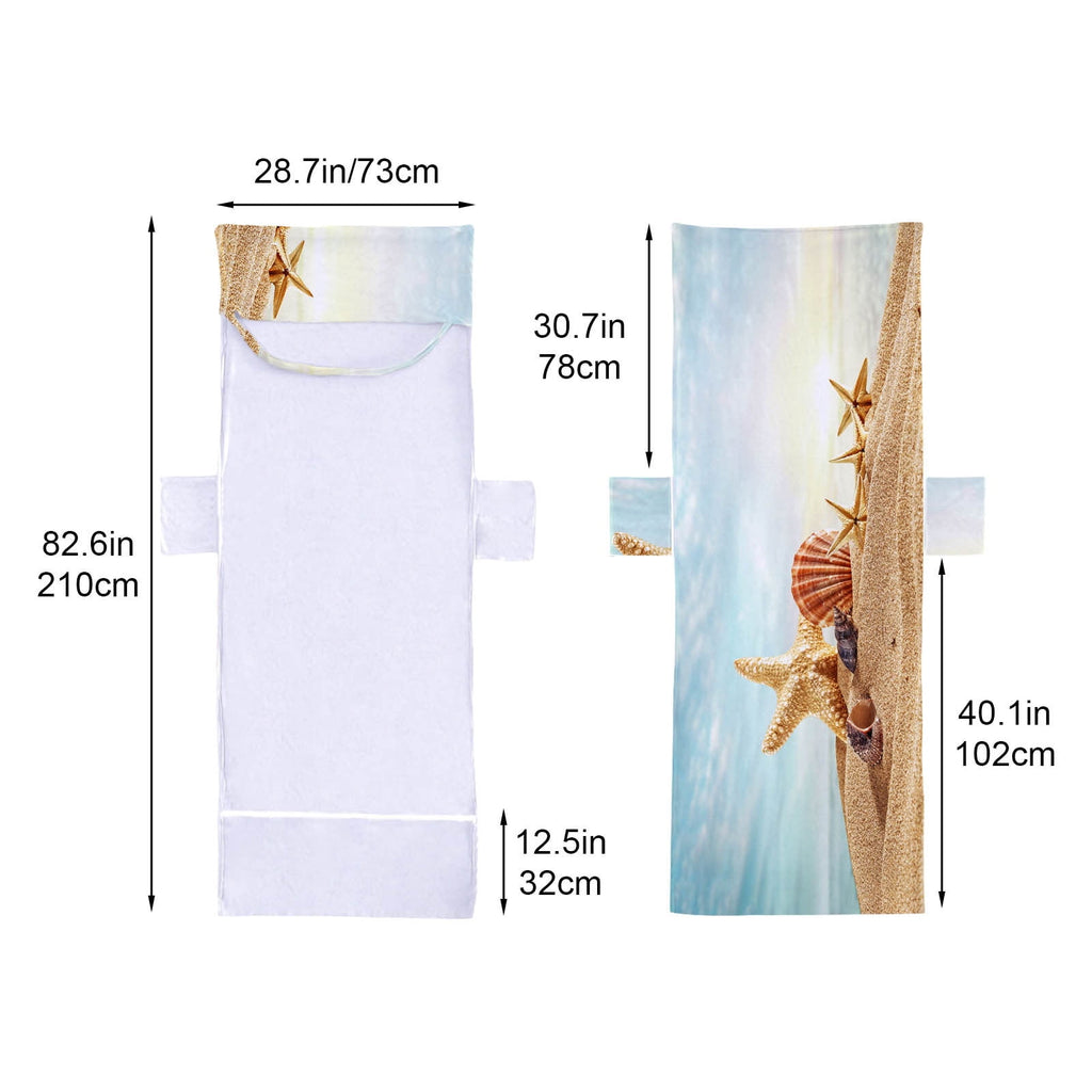 Microfiber Beach Chair Cover Towel Non-Slip Chaise Lounge Chair Cover with Side Pockets Folds into Carry Bag Quick Dry for Pool, Travel & Outdoor