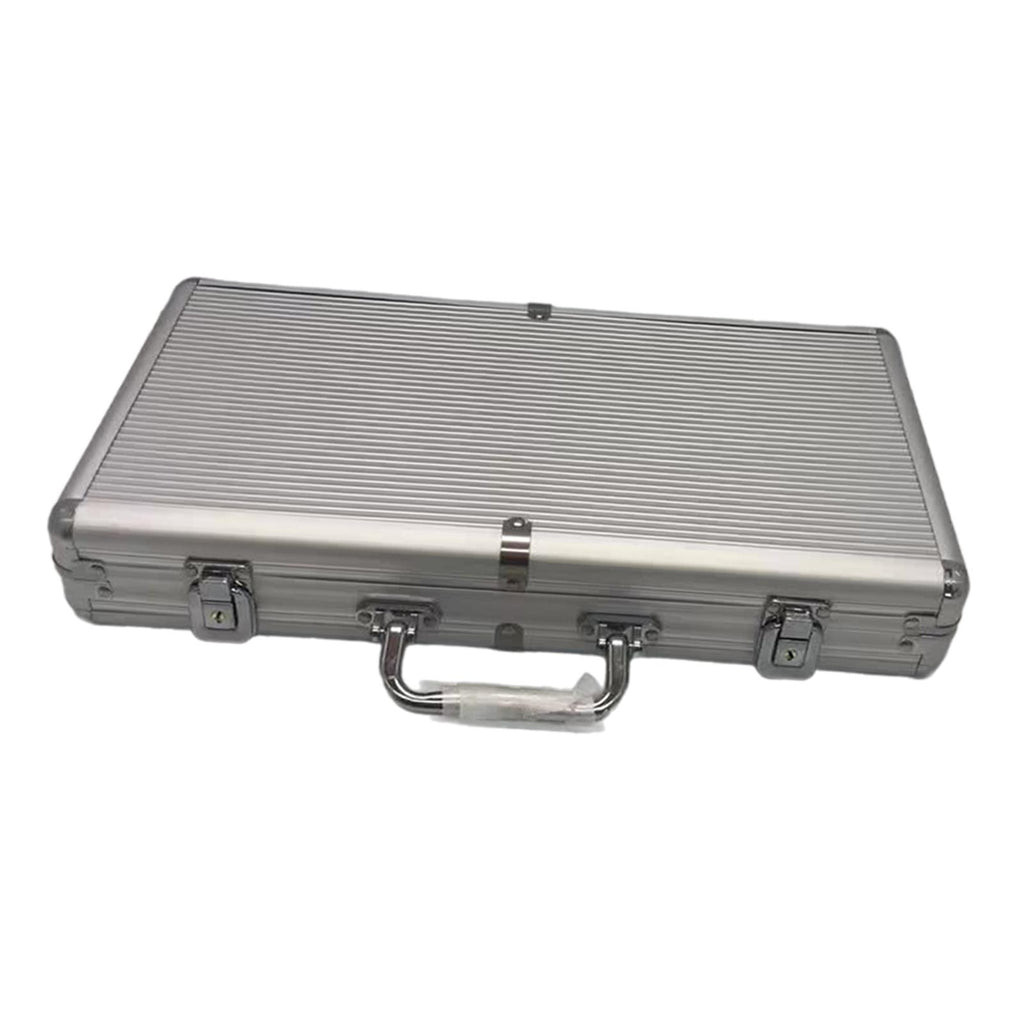 shamjina Aluminum Alloy Chip Case Storage Box Carrying Case Professional Large L