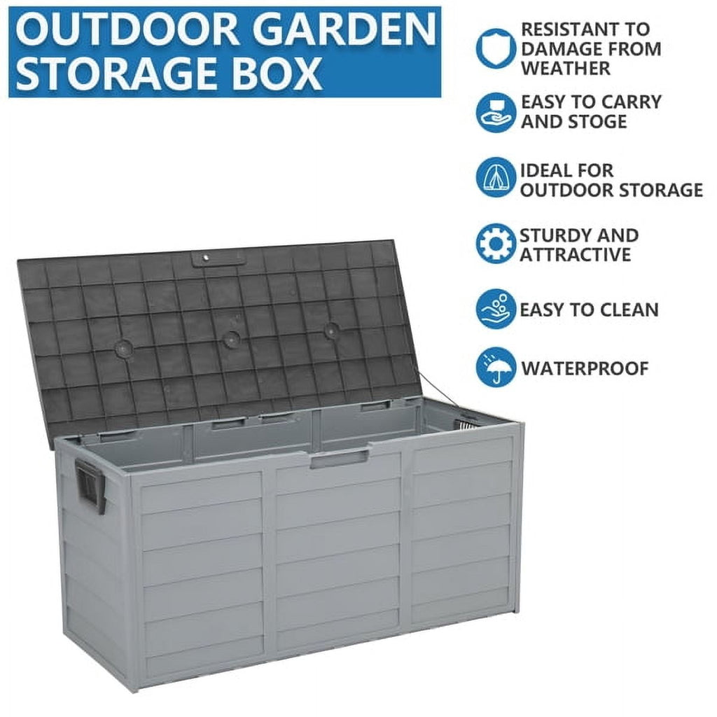 Holiday Sale 75gal Outdoor Garden Plastic Storage Deck Box