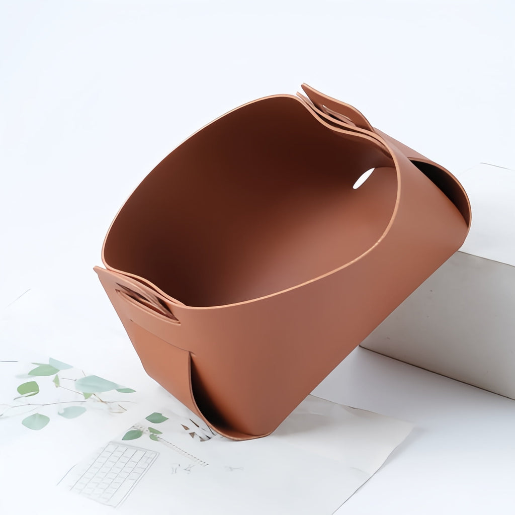 3 Pcs Stylish Leather Storage Box, Elegant Design for Organizing Essentials