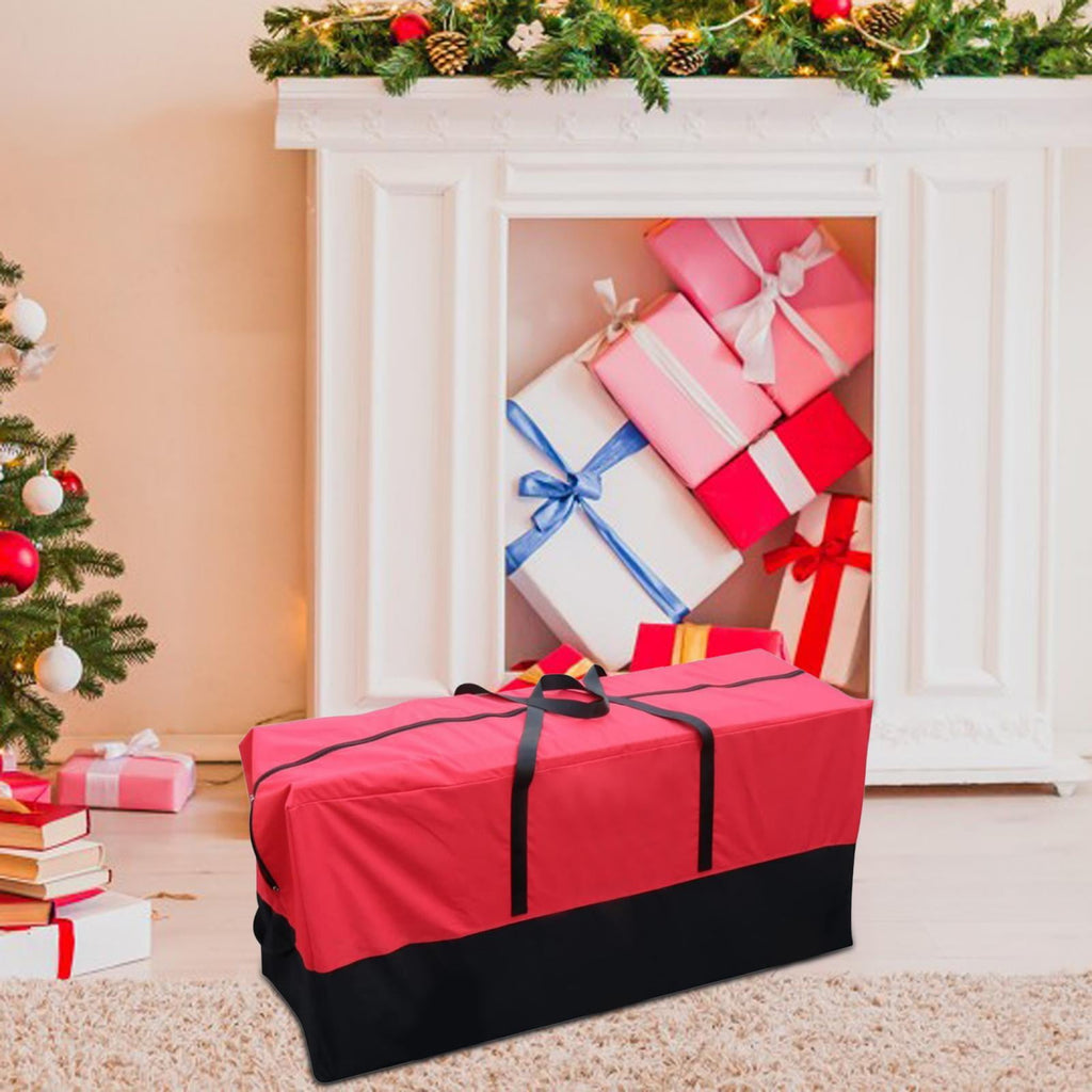 kowaku Holiday Tree Storage Bag Xmas Tree Storage Bag Moistureproof Lightweight Practical Double Zippers for Pendants Party Supplies 122x38x51cm